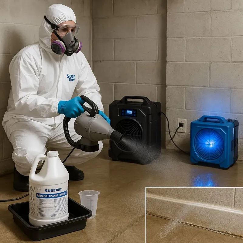 Sanitization and Odor Removal process in Warminster Heights, PA
