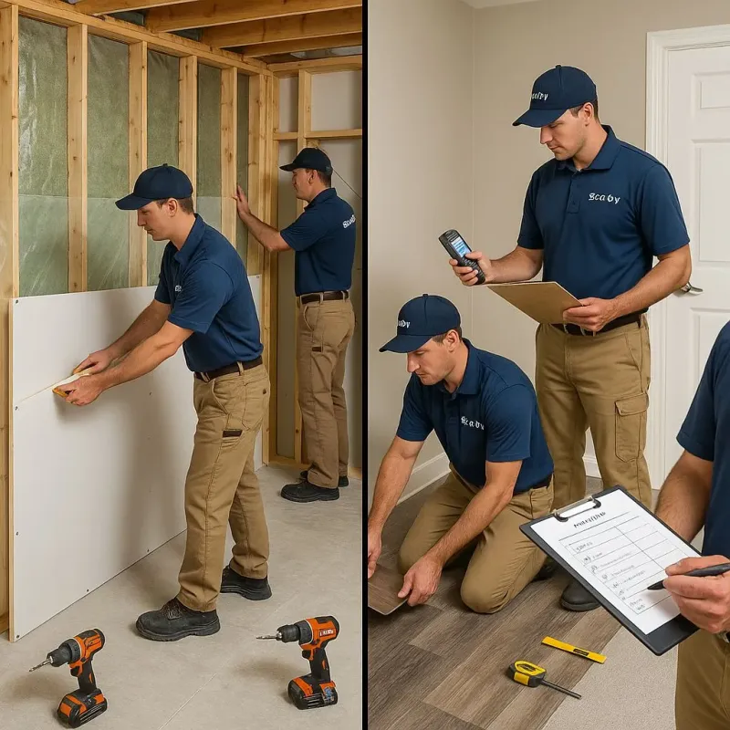 Repairs and Reconstruction process in Warminster Heights, PA